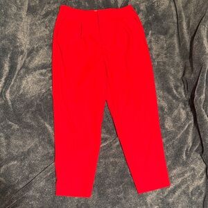 a new day Red High-Waist Tapered Trousers